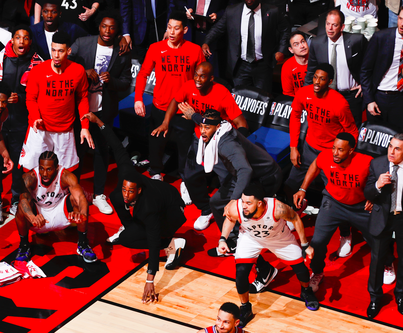 Illustration for article titled Kawhi Leonard And Joel Embiid Co-Starred In The Greatest Photo Of The NBA Season